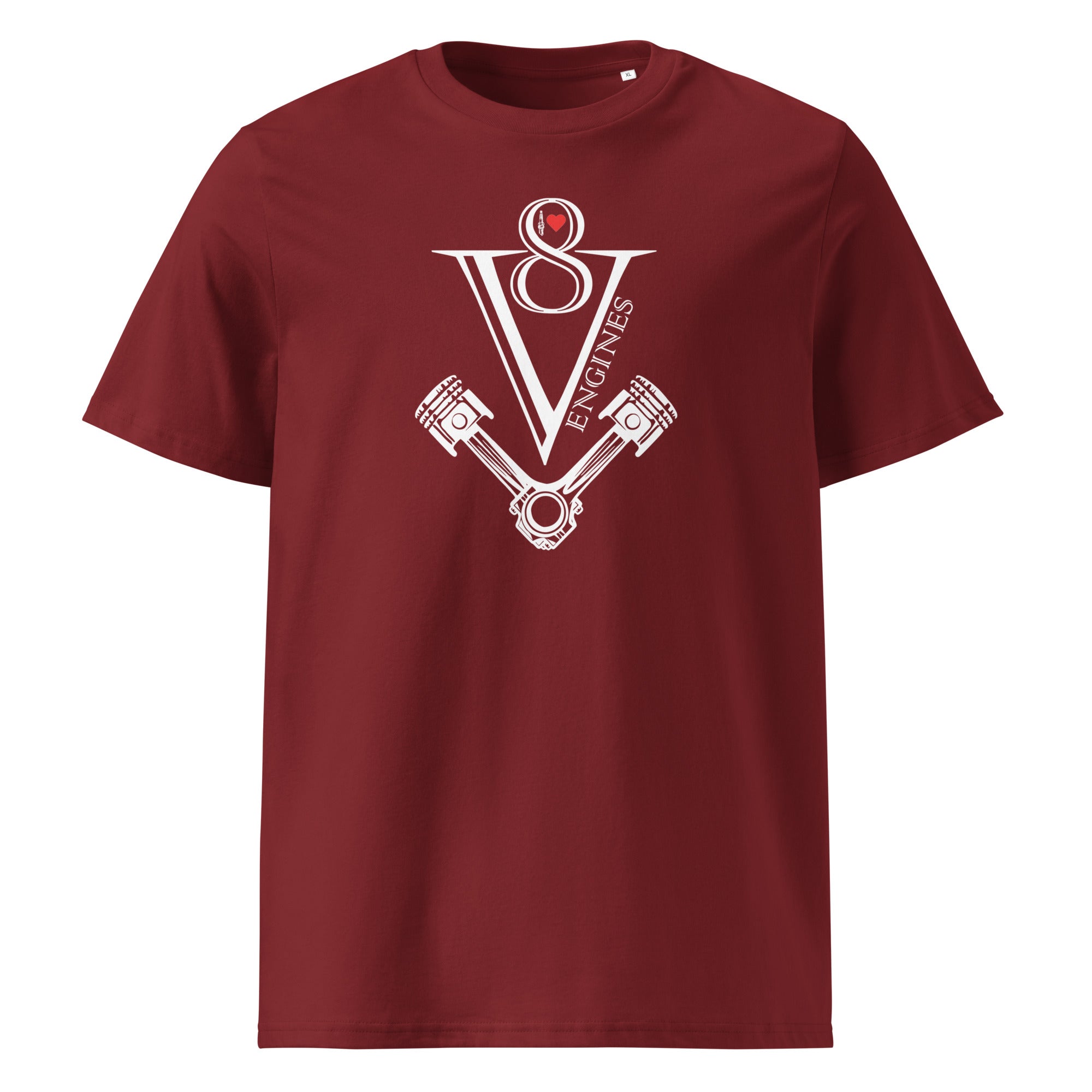 T-Shirt mit V8 Symbol