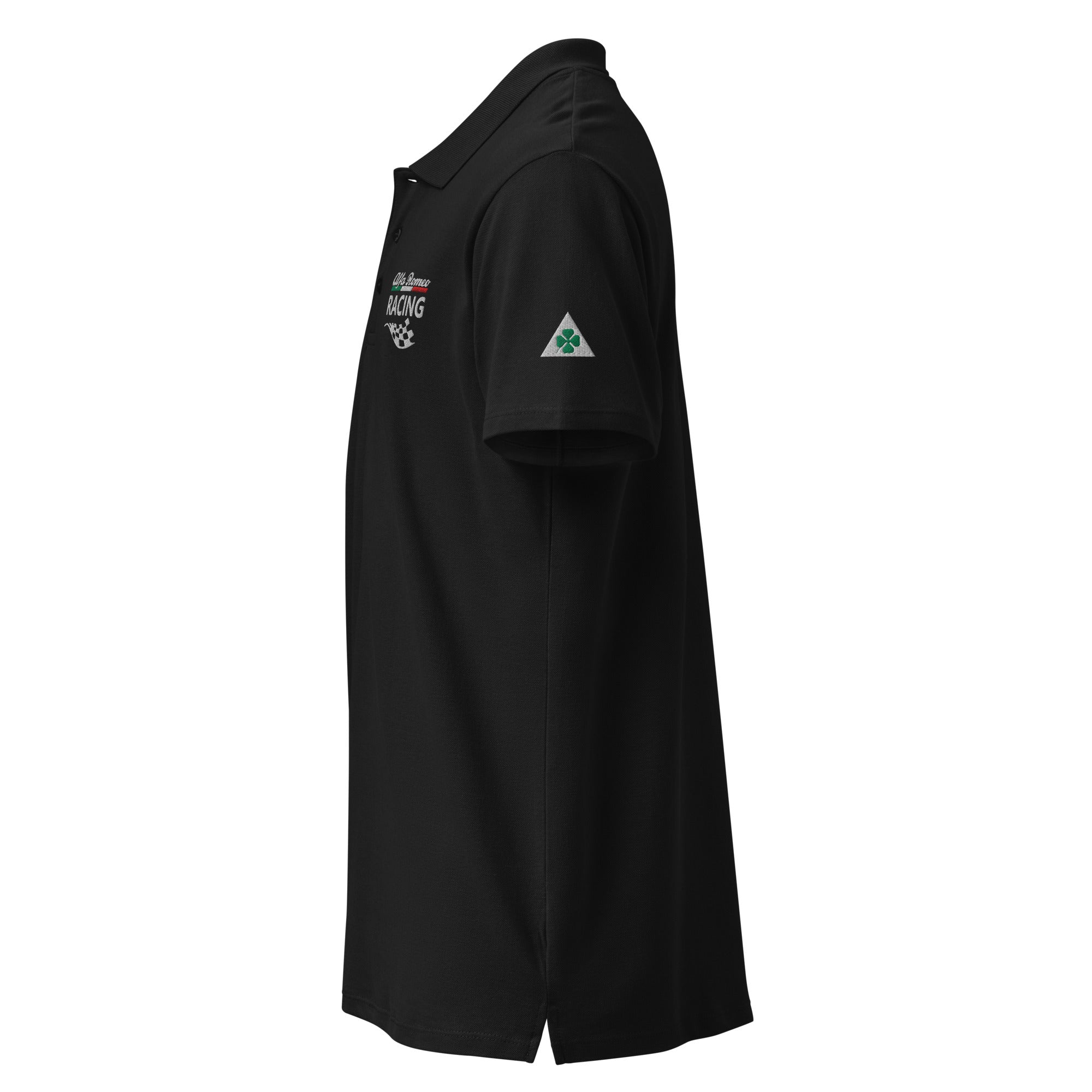 Premium-Piqué-Poloshirt mit 3 hochwertigen Stickereien für Alfisti