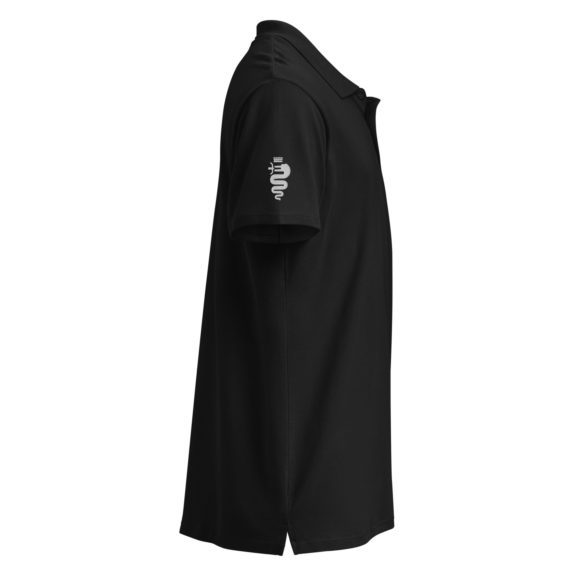 Premium-Piqué-Poloshirt mit 3 hochwertigen Stickereien für Alfisti