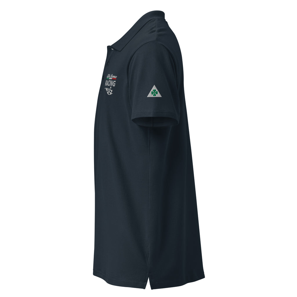 Premium-Piqué-Poloshirt mit 3 hochwertigen Stickereien für Alfisti