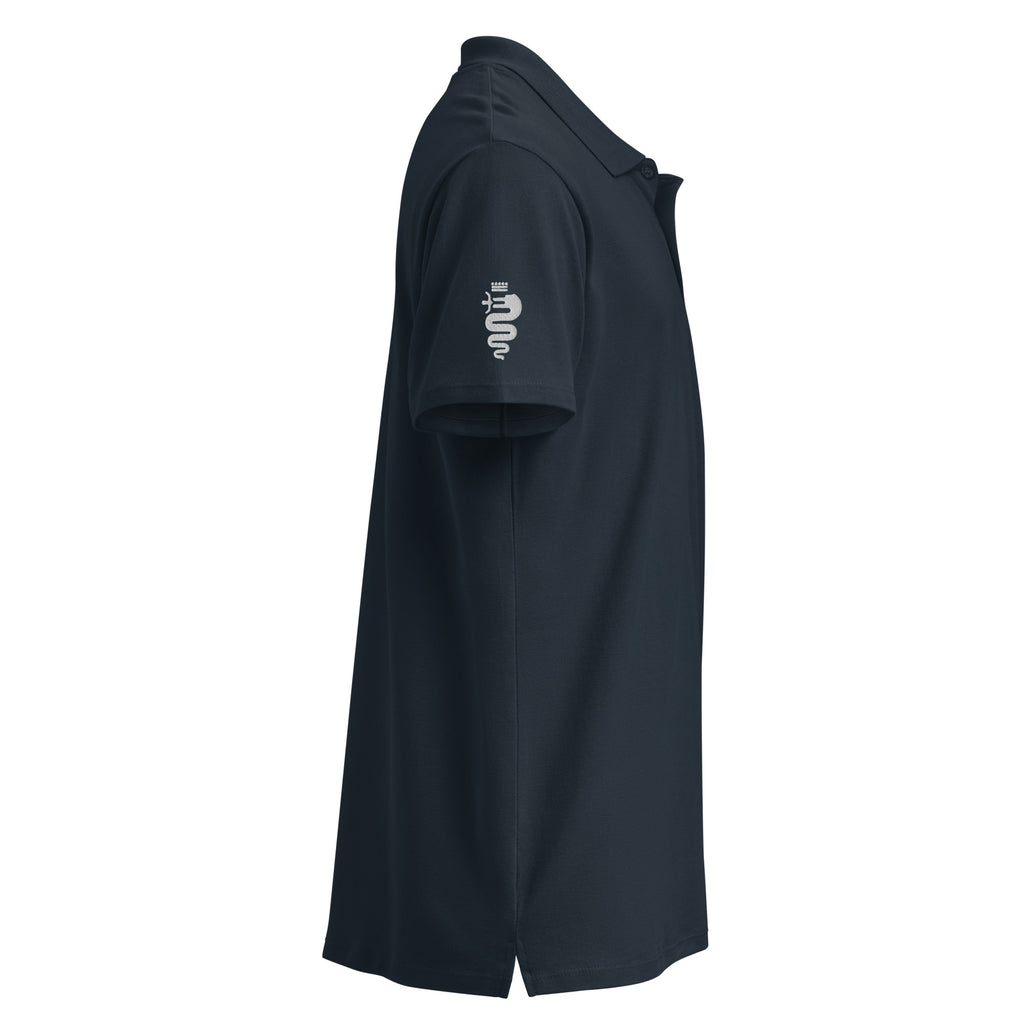 Premium-Piqué-Poloshirt mit 3 hochwertigen Stickereien für Alfisti