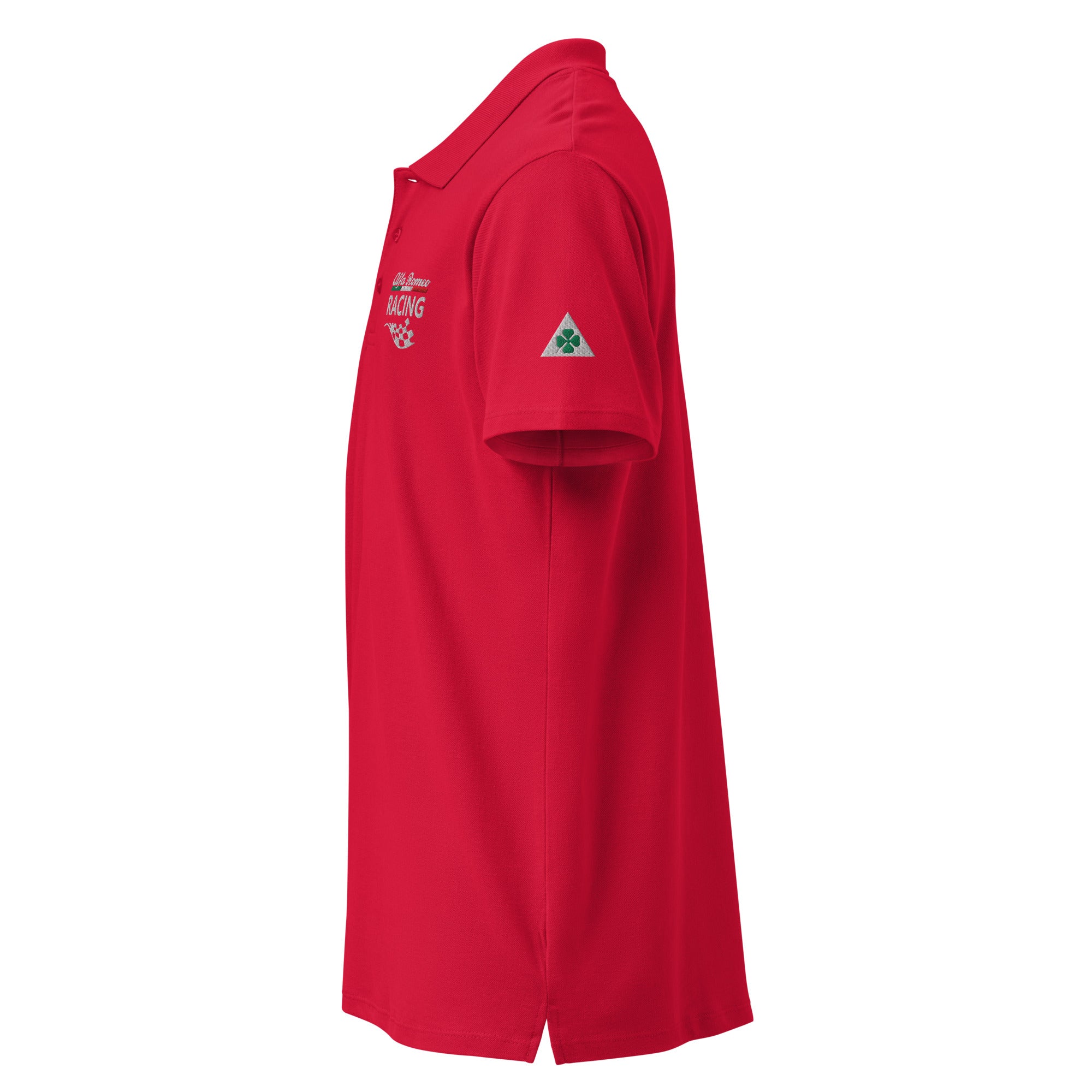 Premium-Piqué-Poloshirt mit 3 hochwertigen Stickereien für Alfisti